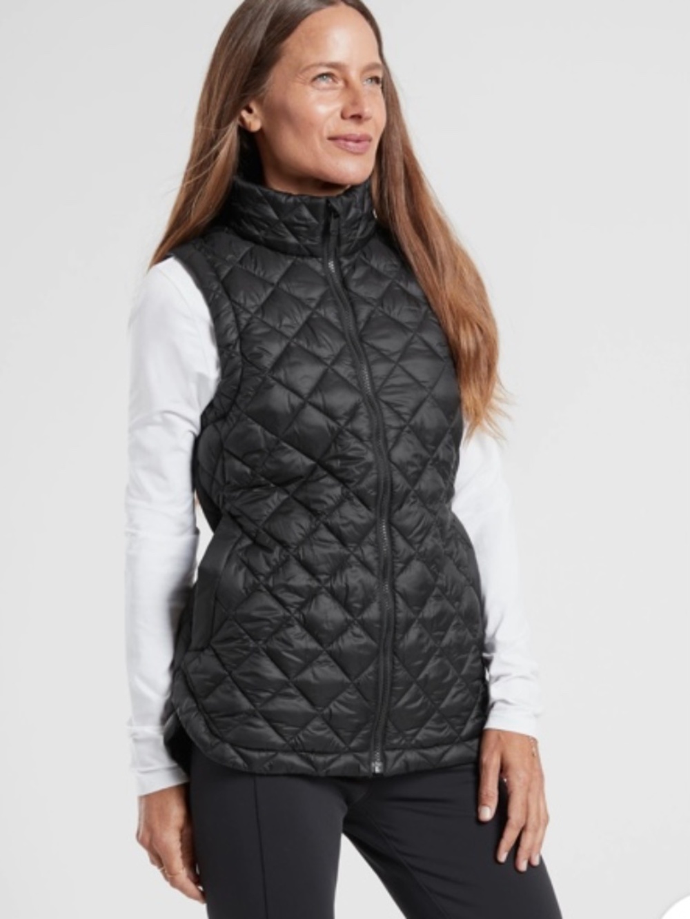 Athleta Whisper Featherless Vest Womens Size Small